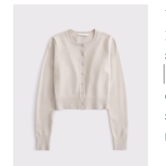 Abercrombie & Fitch Sweaters - Abercrombie LuxeLoft Shrunken Crew Cardigan